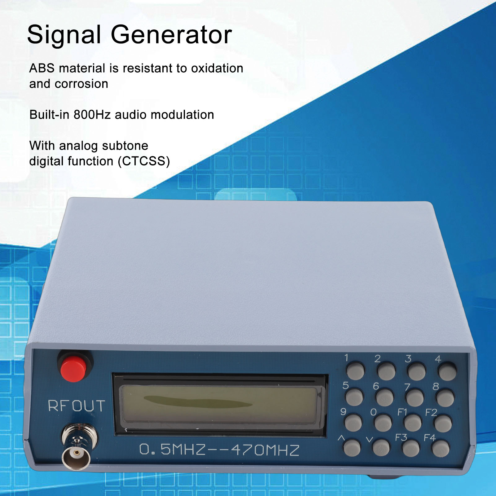 Rf Signal Generator 0.5Mhz To 470Mhz - Functie Signaalgenerator RF-signaalgenerator Audiomodulatie Signaalbron Conditionering